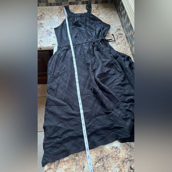 Joie Black Dress with crochet detail at neck line - Picture 5 of 6